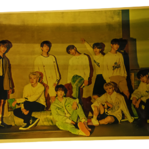 Poster De Lamina Metal Dorada Stray Kids