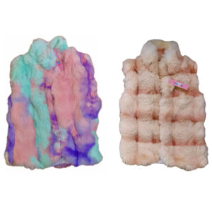 Chaleco Peludo Colorido Para Niñas