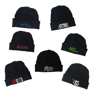 Gorro De Lana Con Estampado Personalizado Logos Grupos De Kpop