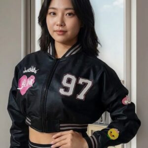 Chaqueta Beisbolera Corta K-pop Estampado Personalizado