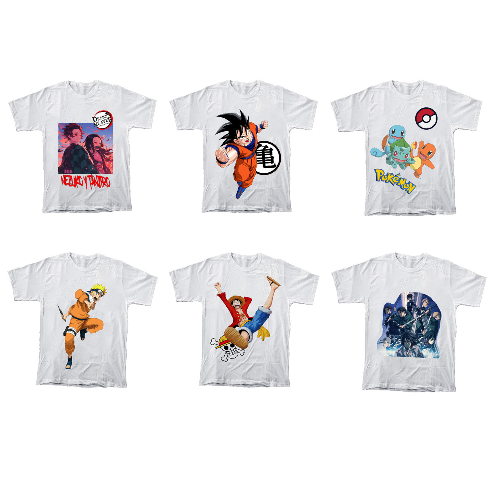 portada camisetas anime