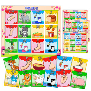 Lotería Bilingüe Español Coreano Para Niños Con Imagenes