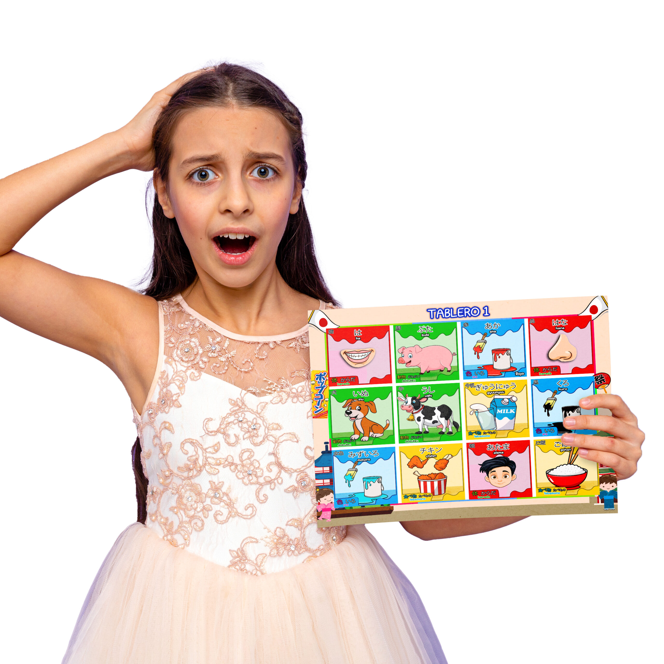 loteria español japonés para niños