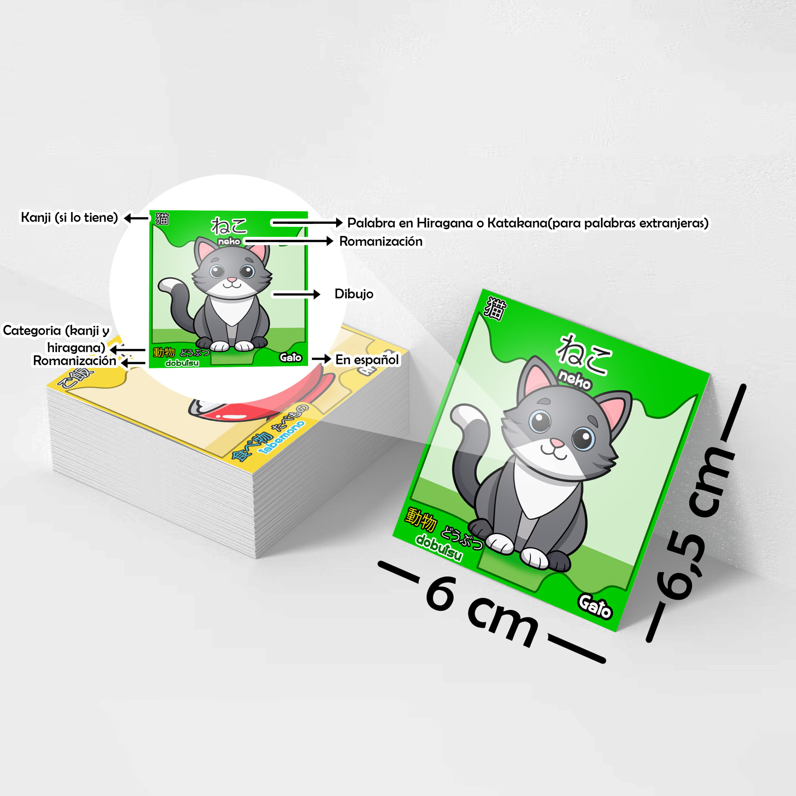 loteria español japonés para niños