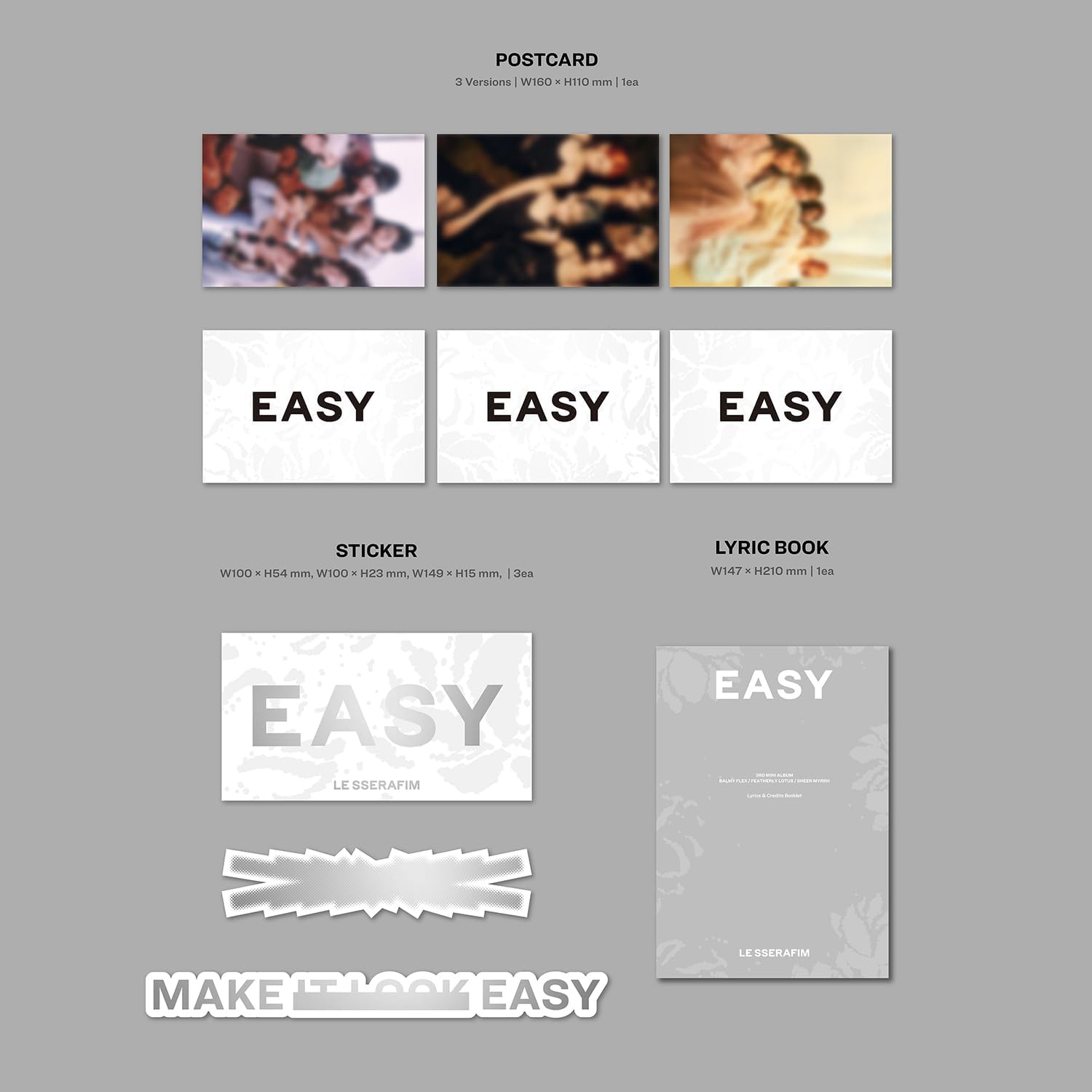 Le Sserafim Mini Album Easy Álbum Original + Regalo