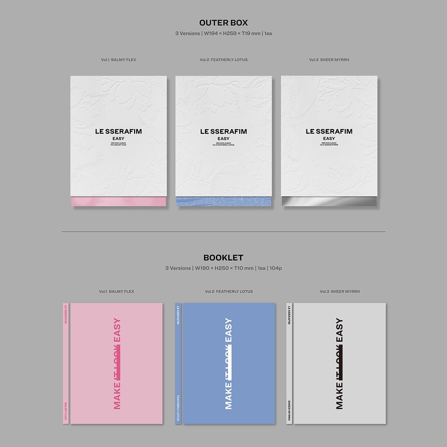 Le Sserafim Mini Album Easy Álbum Original + Regalo
