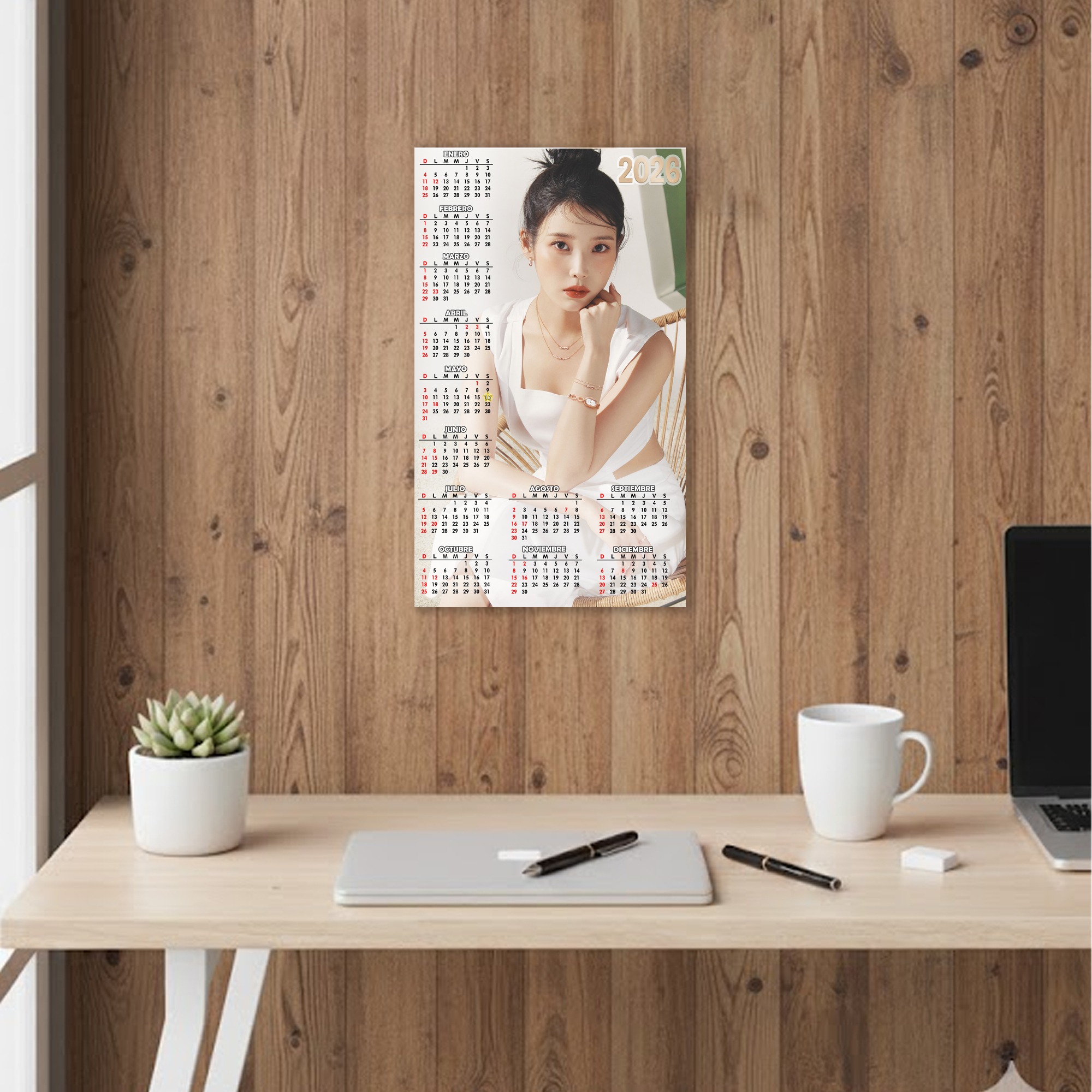ALMANAQUE CALENDARIO 2026 IU KPOP 1